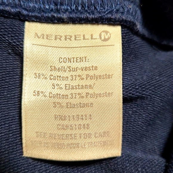 Merrell Blue Cotton Blend Floral Detail Blue Skirt Size Medium - Picture 6 of 8